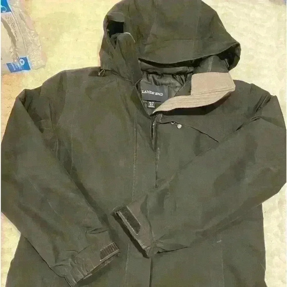 Lands end coat women’s MP black - Picture 1 of 4